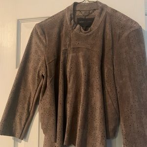 BCBG Faux Suede crop Jacket 🧥